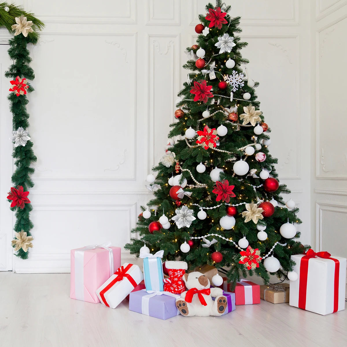 Dekoracyjne Kwiaty na Choinkę – Gwiazda Betlejemska